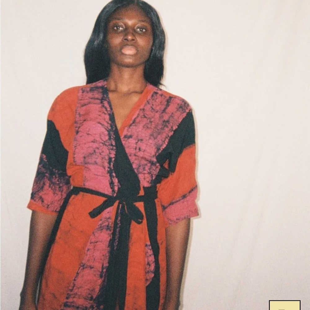 Osei-Duro Letsa Wrap Dress in Carmine